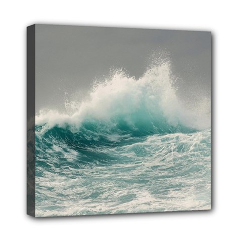 Big Storm Wave Mini Canvas 8  X 8  (stretched) by uniart180623