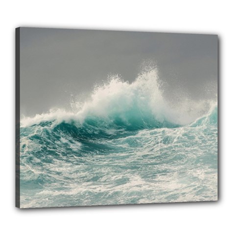 Big Storm Wave Canvas 24  X 20  (stretched) by uniart180623