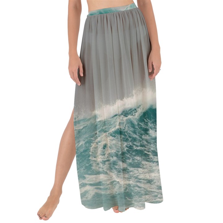 Big Storm Wave Maxi Chiffon Tie-Up Sarong