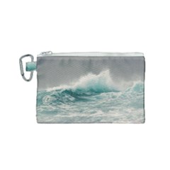 Big Storm Wave Canvas Cosmetic Bag (small) by uniart180623