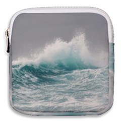 Big Storm Wave Mini Square Pouch by uniart180623