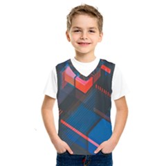 Minimalist Abstract Shaping Abstract Digital Art Minimalism Kids  Basketball Tank Top by uniart180623