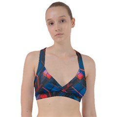 Minimalist Abstract Shaping Abstract Digital Art Minimalism Sweetheart Sports Bra by uniart180623