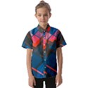 Minimalist Abstract Shaping Abstract Digital Art Minimalism Kids  Short Sleeve Shirt View1