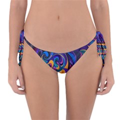 Colorful Waves Abstract Waves Curves Art Abstract Material Material Design Reversible Bikini Bottoms by uniart180623