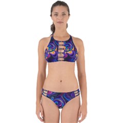 Colorful Waves Abstract Waves Curves Art Abstract Material Material Design Perfectly Cut Out Bikini Set by uniart180623