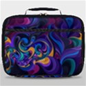 Colorful Waves Abstract Waves Curves Art Abstract Material Material Design Full Print Lunch Bag View1