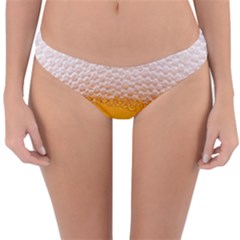 Beer Texture Liquid Bubbles Reversible Hipster Bikini Bottoms by uniart180623