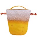 Beer Texture Liquid Bubbles Drawstring Bucket Bag View1