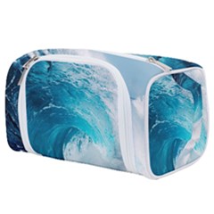 Tsunami Big Blue Wave Ocean Waves Water Toiletries Pouch by uniart180623