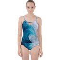 Tsunami Big Blue Wave Ocean Waves Water Cut Out Top Tankini Set View1