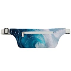 Tsunami Big Blue Wave Ocean Waves Water Active Waist Bag by uniart180623