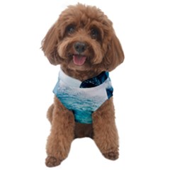 Tsunami Big Blue Wave Ocean Waves Water Dog Sweater by uniart180623