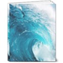 Tsunami Big Blue Wave Ocean Waves Water 8  x 10  Hardcover Notebook View1