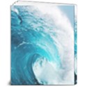 Tsunami Big Blue Wave Ocean Waves Water 8  x 10  Hardcover Notebook View2