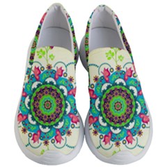 Mandala Flowers Abstract Butterflies Floral Pattern Summer Women s Lightweight Slip Ons by uniart180623