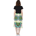 Mandala Flowers Abstract Butterflies Floral Pattern Summer Frill Hi Low Chiffon Skirt View2