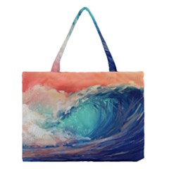 Artistic Wave Sea Medium Tote Bag by uniart180623