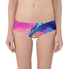 Retro Wave Ocean Classic Bikini Bottoms by uniart180623