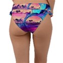 Retro Wave Ocean Frill Bikini Bottoms View2