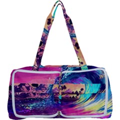 Retro Wave Ocean Multi Function Bag