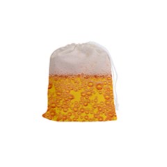 Beer Texture Drinks Texture Drawstring Pouch (small) by uniart180623