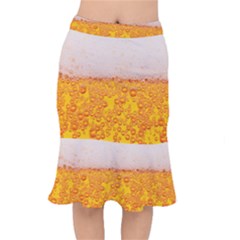 Beer Texture Drinks Texture Short Mermaid Skirt