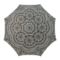 Mandala Circles Drawing Pattern Golf Umbrellas by uniart180623