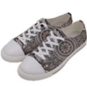 Mandala Circles Drawing Pattern Men s Low Top Canvas Sneakers View2