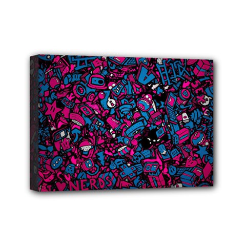 Grafitti Graffiti Abstract Artwork Digital Mini Canvas 7  X 5  (stretched) by uniart180623