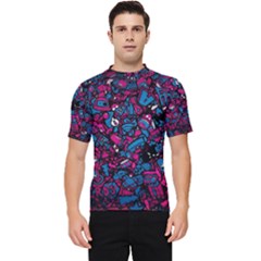 Grafitti Graffiti Abstract Artwork Digital Men s Short Sleeve Rash Guard by uniart180623