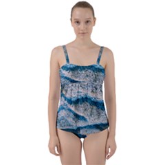 Waves Wave Nature Beach Twist Front Tankini Set by uniart180623