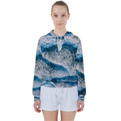 Waves Wave Nature Beach Women s Tie Up Sweat