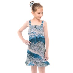 Waves Wave Nature Beach Kids  Overall Dress by uniart180623