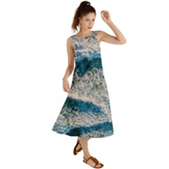 Waves Wave Nature Beach Summer Maxi Dress