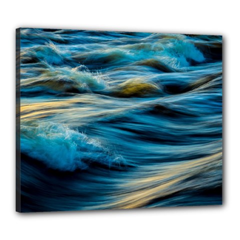 Waves Abstract Waves Abstract Canvas 24  X 20  (stretched) by uniart180623