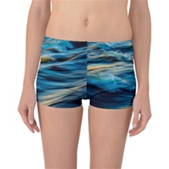 Waves Abstract Waves Abstract Reversible Boyleg Bikini Bottoms by uniart180623