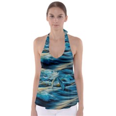 Waves Abstract Waves Abstract Babydoll Tankini Top by uniart180623