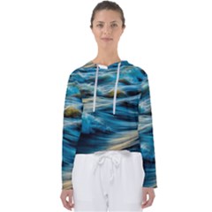 Waves Abstract Waves Abstract Women s Slouchy Sweat by uniart180623