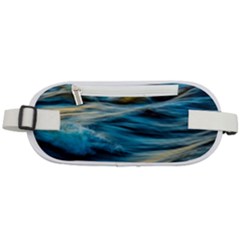 Waves Abstract Waves Abstract Rounded Waist Pouch by uniart180623