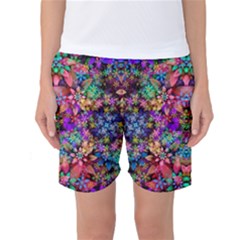 Flower Patterns Abstract Pattern Digital Art Women s Basketball Shorts by uniart180623