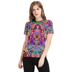 Flower Patterns Abstract Pattern Digital Art Women s Short Sleeve Rash Guard by uniart180623