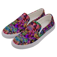 Flower Patterns Abstract Pattern Digital Art Men s Canvas Slip Ons