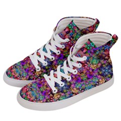 Flower Patterns Abstract Pattern Digital Art Men s Hi-top Skate Sneakers by uniart180623