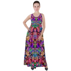 Flower Patterns Abstract Pattern Digital Art Empire Waist Velour Maxi Dress by uniart180623