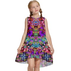 Flower Patterns Abstract Pattern Digital Art Kids  Frill Swing Dress by uniart180623