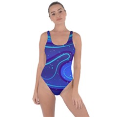 Spiral Shape Blue Abstract Bring Sexy Back Swimsuit by uniart180623