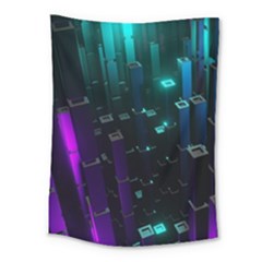 Abstract Building City 3d Medium Tapestry