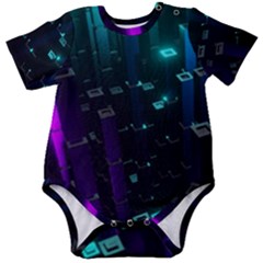 Abstract Building City 3d Baby Short Sleeve Bodysuit by uniart180623