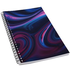 Purple Blue Swirl Abstract 5 5  X 8 5  Notebook by uniart180623